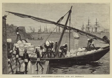Indische Skizzen, Eislandung in Bombay